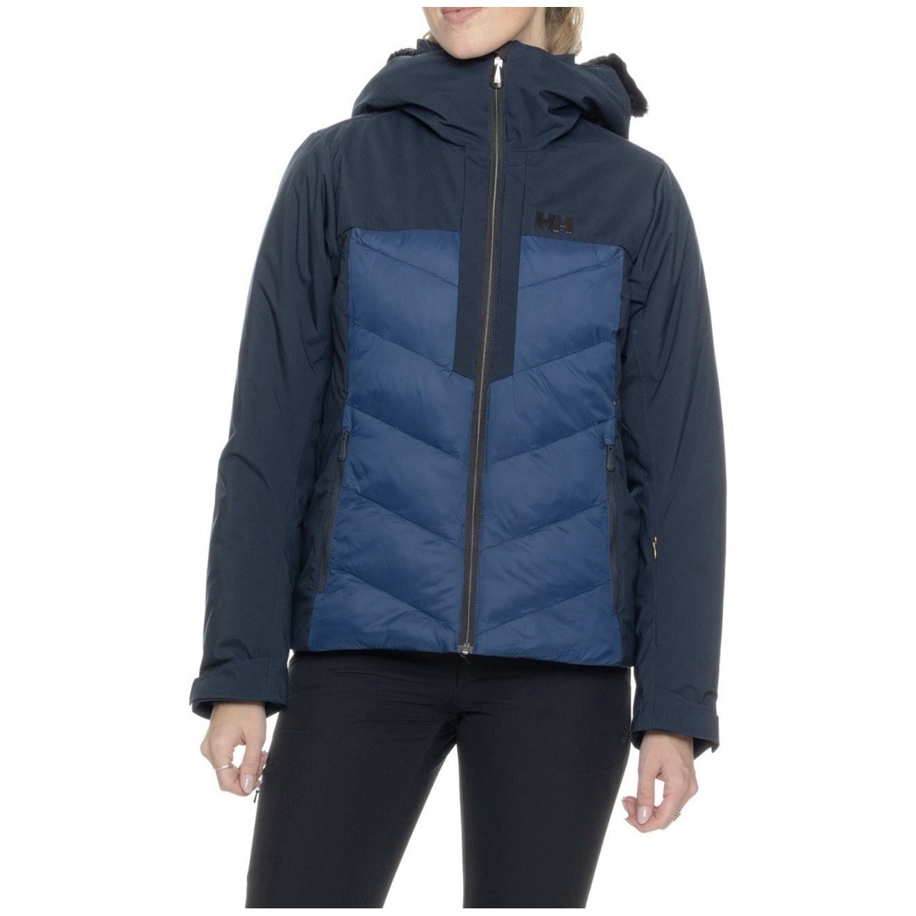 Helly Hansen Bellissimo Primaloft Ski Jacket Women's Sz M Navy Insulated, Recco